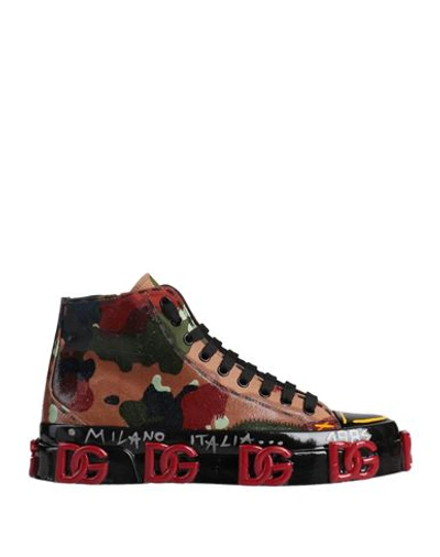 Dolce & Gabbana Chic Multicolor High-top Sneakers
