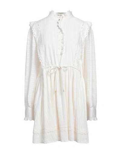 Maison Scotch Woman Mini Dress White Size 0 Organic Cotton, Cotton