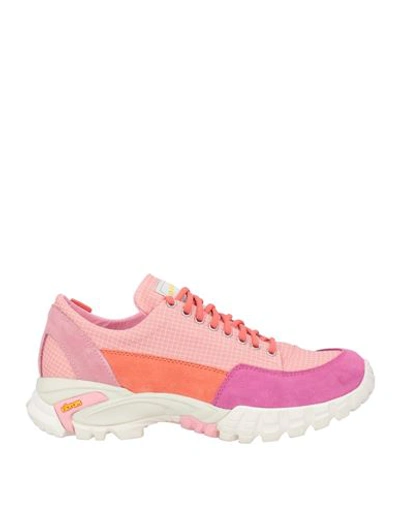 Diemme Woman Sneakers Pink Size 8 Leather, Textile Fibers