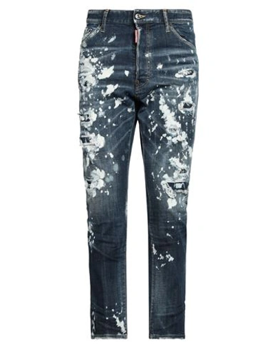 Dsquared2 Man Jeans Blue Size 32 Cotton, Elastane