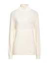 Sandro Ferrone Woman Turtleneck Ivory Size L Viscose, Polyester, Polyamide In White