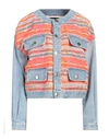 Dsquared2 Combo Denim Jacket In Red