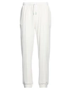 Barba Napoli Man Pants Ivory Size 36 Cotton, Polyamide In White