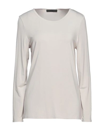 Ffc Woman T-shirt Light Grey Size 6 Modal, Elastane, Silk, Rayon
