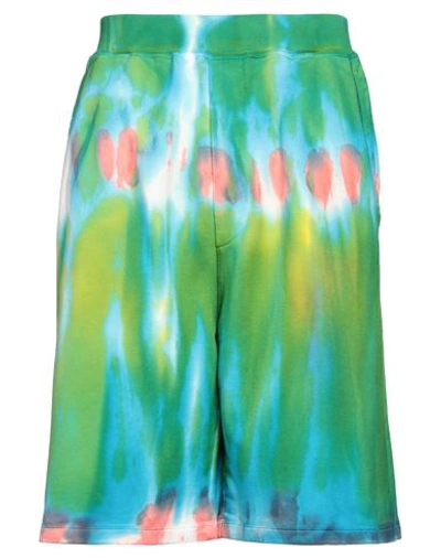 DSQUARED2 DSQUARED2 MAN SHORTS & BERMUDA SHORTS GREEN SIZE L COTTON