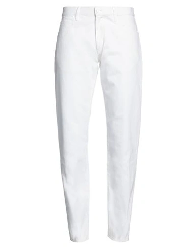 Giorgio Armani Man Denim Pants White Size 38 Cotton