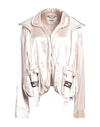 Fendi Padded Jacket With Zip And Snaps In Pink