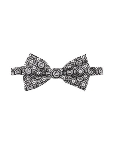 Dolce & Gabbana Man Ties & Bow Ties Black Size - Silk In Gray