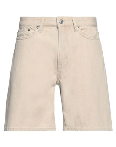 Samsã¸e Samsã¸e Samsøe Φ Samsøe Man Denim Shorts Beige Size 30 Cotton