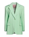 Sandro Woman Blazer Light Green Size 10 Viscose