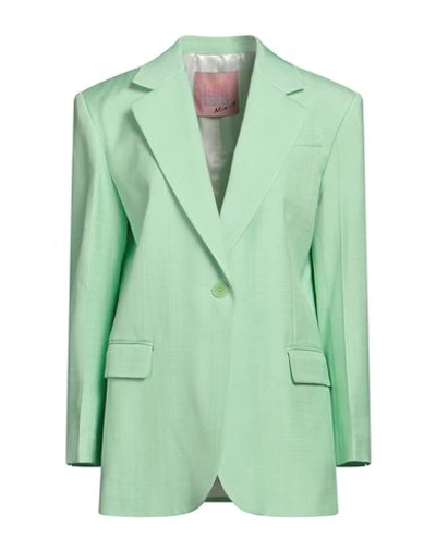 Sandro Woman Blazer Light Green Size 10 Viscose