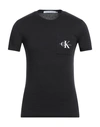 Calvin Klein Jeans Est.1978 Calvin Klein Jeans Man T-shirt Black Size Xs Cotton In Black