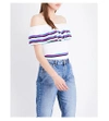 CLAUDIE PIERLOT Moka off-the-shoulder knitted top