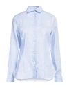 Barba Napoli Woman Shirt Sky Blue Size 10 Linen