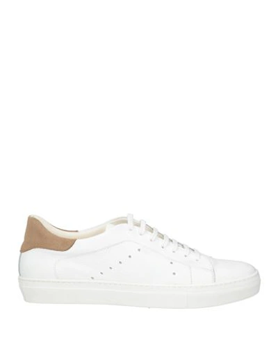 Barba Napoli Man Sneakers White Size 12 Leather