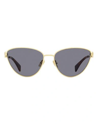 Lanvin Rateau Cat-eye Lnv112s Sunglasses Woman Sunglasses Grey Size 59 Metal, Acetate In Grey
