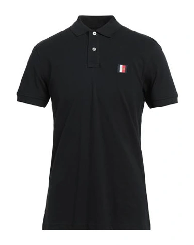 Tommy Hilfiger Man Polo Shirt Black Size Xxl Cotton
