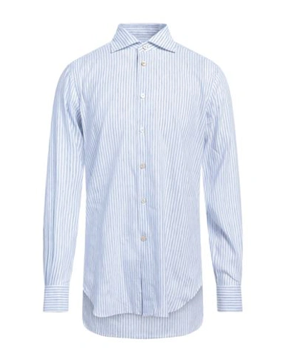 Kiton Man Shirt Light Blue Size 17 ½ Cotton