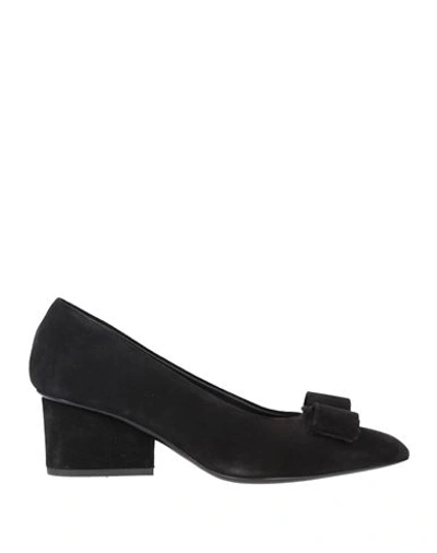 Ferragamo Woman Pumps Black Size 5 Soft Leather