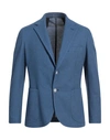Barba Napoli Man Blazer Blue Size 46 Cotton