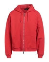Dsquared2 Man Sweatshirt Red Size M Cotton, Elastane