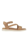 Mjus Woman Sandals Sand Size 11 Soft Leather In Beige