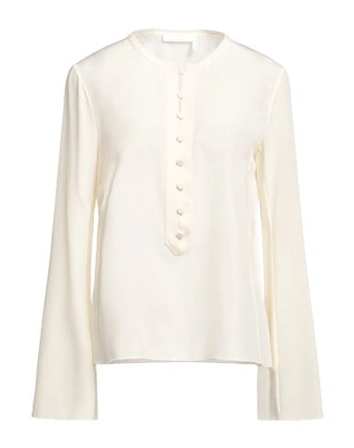 Chloé Woman Top Cream Size 6 Silk, Wool, Cashmere In White