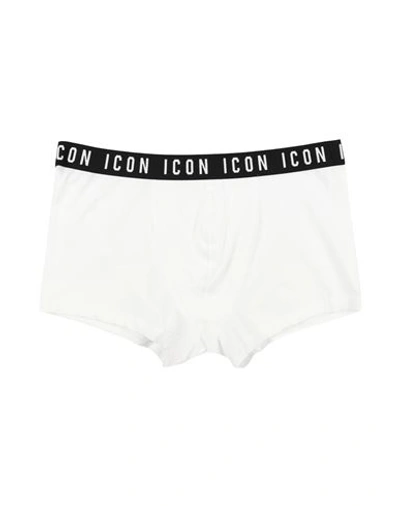 Dsquared2 Man Boxer White Size L Cotton, Elastane