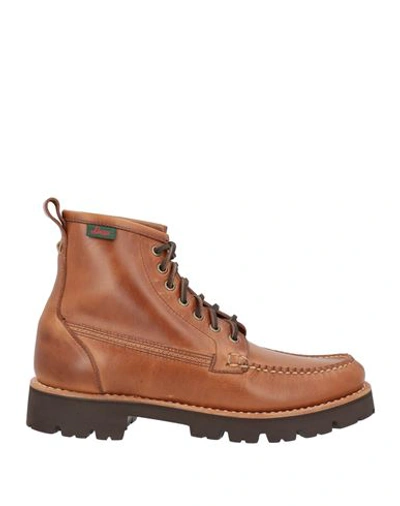 G.h. Bass & Co G. H. Bass & Co Man Ankle Boots Camel Size 11 Leather In Beige
