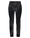 Dsquared2 Woman Pants Black Size 10 Cotton, Elastane