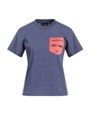 Emporio Armani Woman T-shirt Purple Size Xxl Cotton In Purple