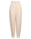 Emporio Armani Woman Pants Sand Size 12 Lyocell, Polyamide In Beige