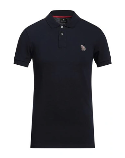 Ps By Paul Smith Ps Paul Smith Man Polo Shirt Midnight Blue Size S Cotton In Blue
