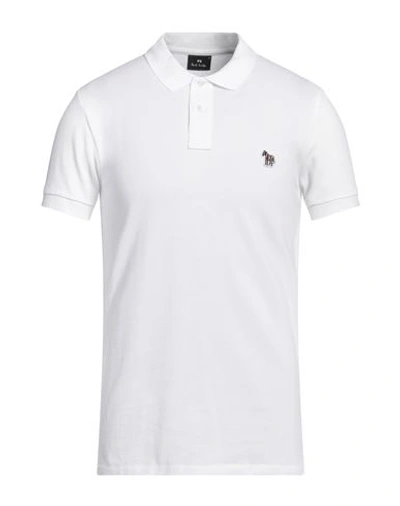 Ps By Paul Smith Ps Paul Smith Man Polo Shirt White Size L Cotton