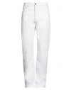 MISSONI MISSONI MAN JEANS WHITE SIZE 38 COTTON, ELASTANE, VISCOSE