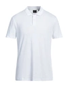 Armani Exchange Man Polo Shirt White Size Xl Cotton