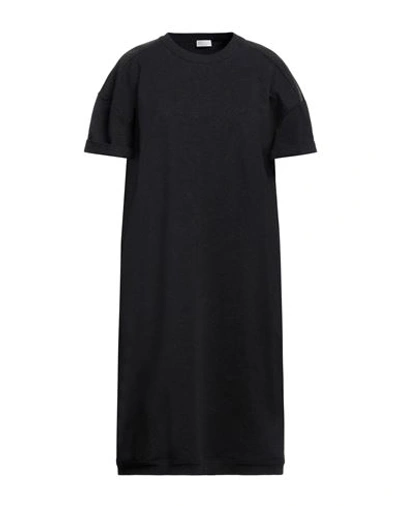 Brunello Cucinelli Bead-embellished French Cotton-blend Terry Dress In Charcoal