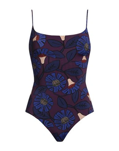 Siyu Woman One-piece Swimsuit Purple Size 4 Polyamide, Elastane