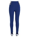 Balmain Woman Pants Blue Size 10 Viscose, Polyester, Metallic Fiber