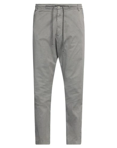 Daub Man Pants Lead Size 38 Cotton, Elastane In Grey