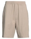 Dsquared2 Man Shorts & Bermuda Shorts Light Brown Size M Cotton In Beige