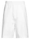 Dsquared2 Man Shorts & Bermuda Shorts White Size L Cotton