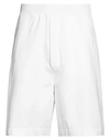 Dsquared2 Man Shorts & Bermuda Shorts White Size M Cotton