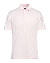 Fedeli Man Polo Shirt Pink Size 40 Cotton