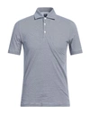 Fedeli Man Polo Shirt Navy Blue Size 46 Cotton