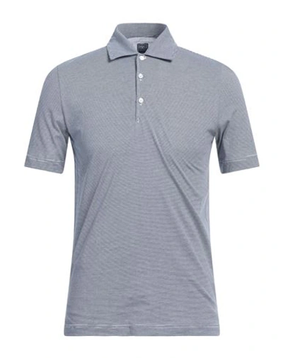 Fedeli Man Polo Shirt Navy Blue Size 46 Cotton