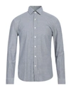 Michael Kors Mens Man Shirt Navy Blue Size 3xl Cotton, Elastane