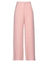 Mii Woman Pants Light Pink Size S Linen