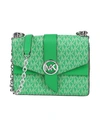 MICHAEL MICHAEL KORS MICHAEL MICHAEL KORS WOMAN CROSS-BODY BAG GREEN SIZE - SOFT LEATHER