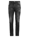 DSQUARED2 DSQUARED2 MAN JEANS BLACK SIZE 38 COTTON, ELASTANE